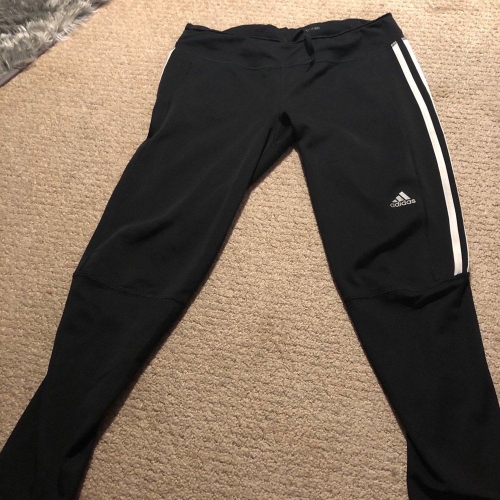 ADIDAS black&white skinny leggings